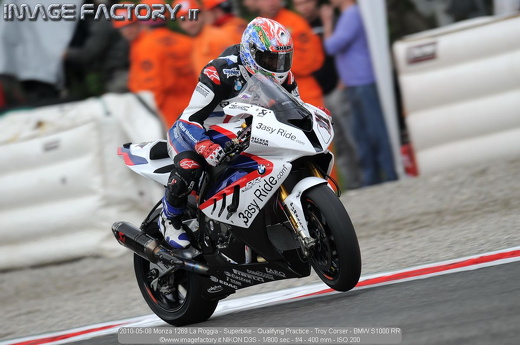 2010-05-08 Monza 1269 La Roggia - Superbike - Qualifyng Practice - Troy Corser - BMW S1000 RR